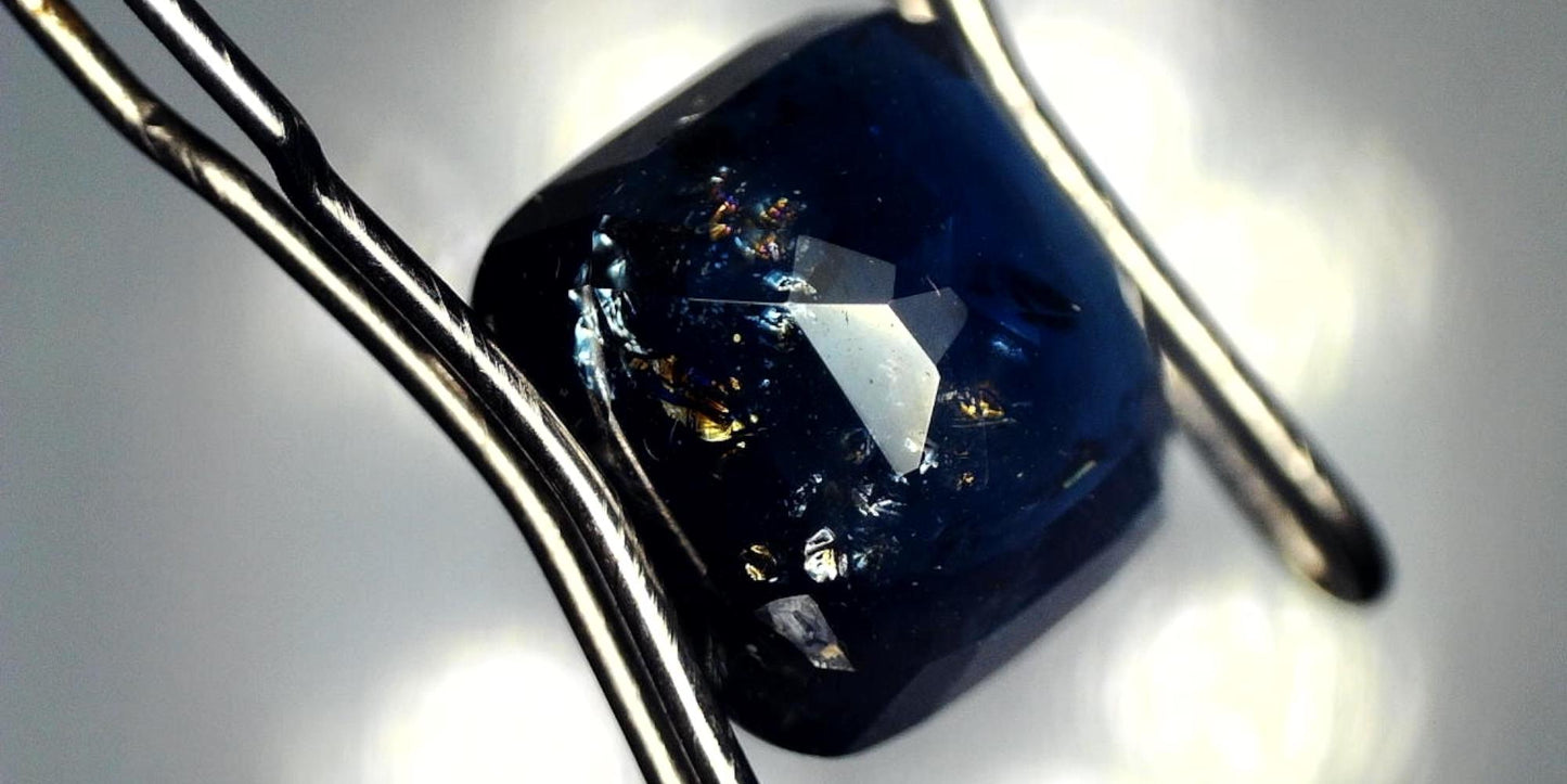 Sapphire GIA-Certified 3.39ct Cushion Heated Transparent Blue Natural Sapphire: GIA Report #5202530945