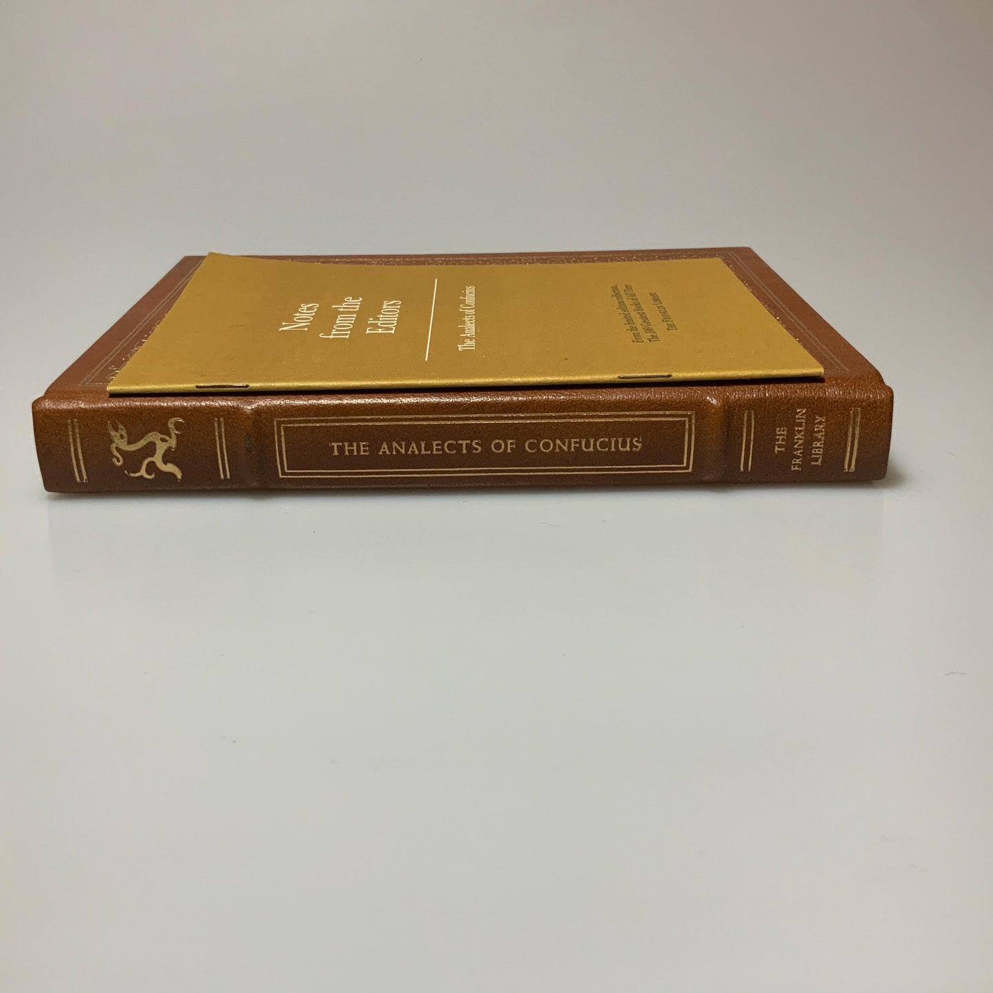 Franklin Mint Library: The Analects of Confucius Limited Edition Genuine Leather MINT condition