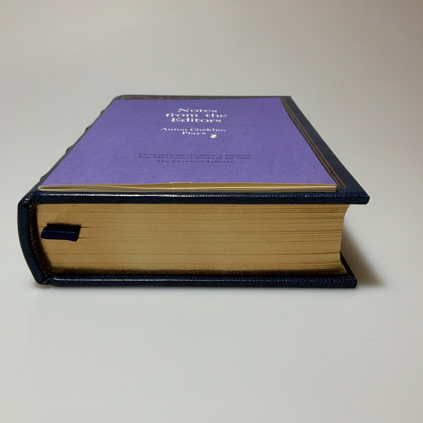 Franklin Mint Library: Plays by Anton Chekhov Limited Edition Genuine Leather MINT condition, 100 Greatest Books