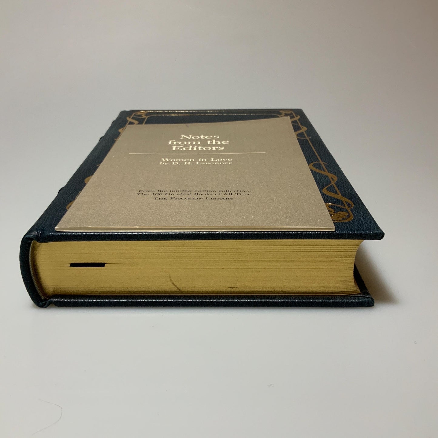 Franklin Mint Library: Women in Love by D.H. Lawrence Limited Edition Genuine Leather MINT condition