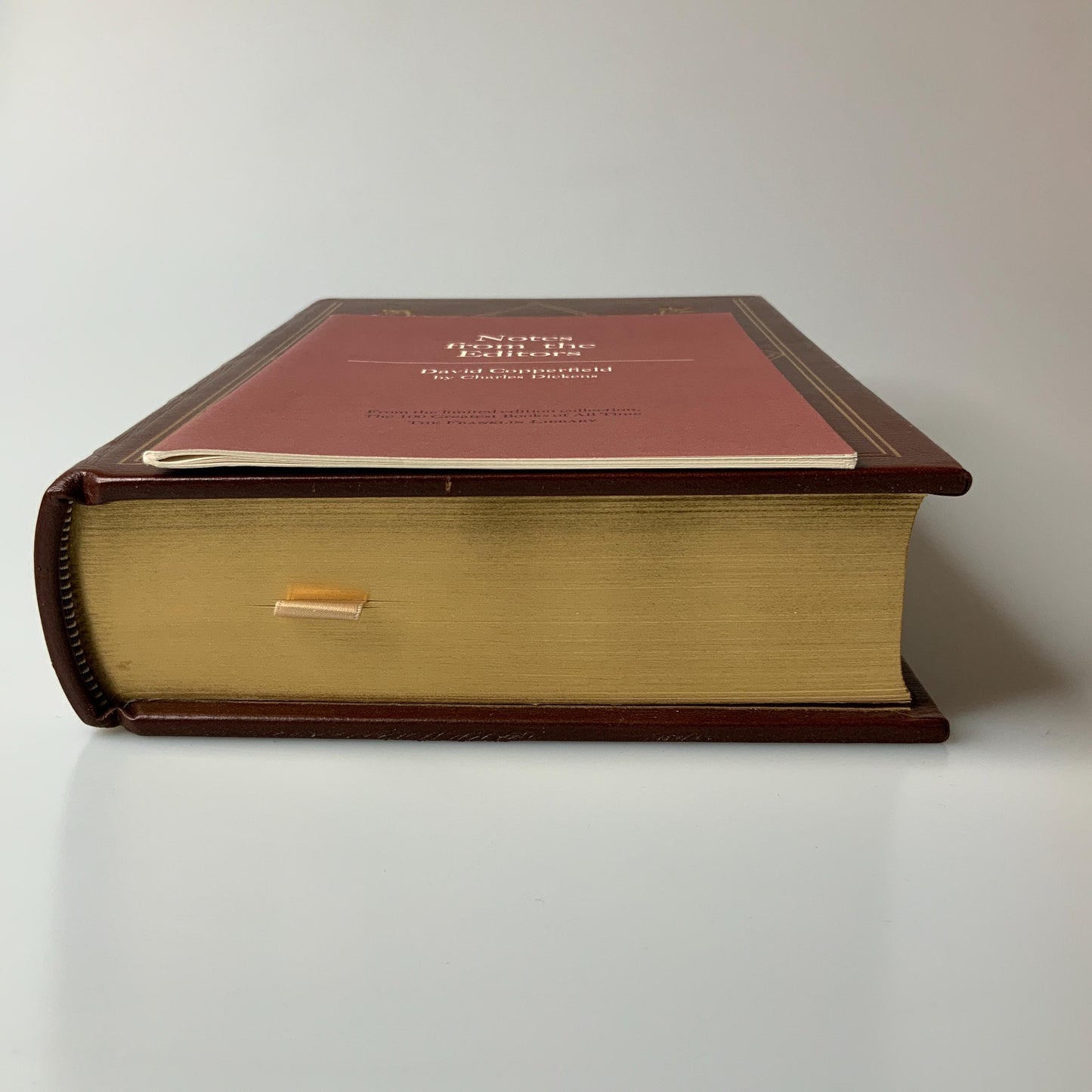 Franklin Mint Library: David Copperfield by Charles Dickens Limited Edition Genuine Leather MINT condition, 100 Greatest Books