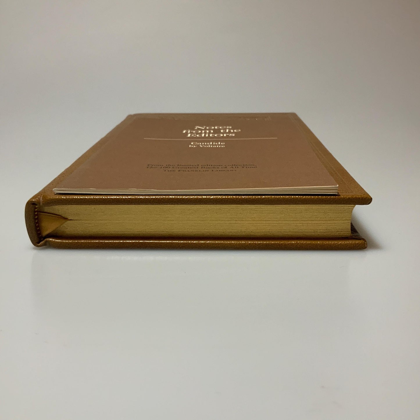 Franklin Mint Library: Candide by François Marie Arouet de Voltaire Limited Edition Genuine Leather MINT condition