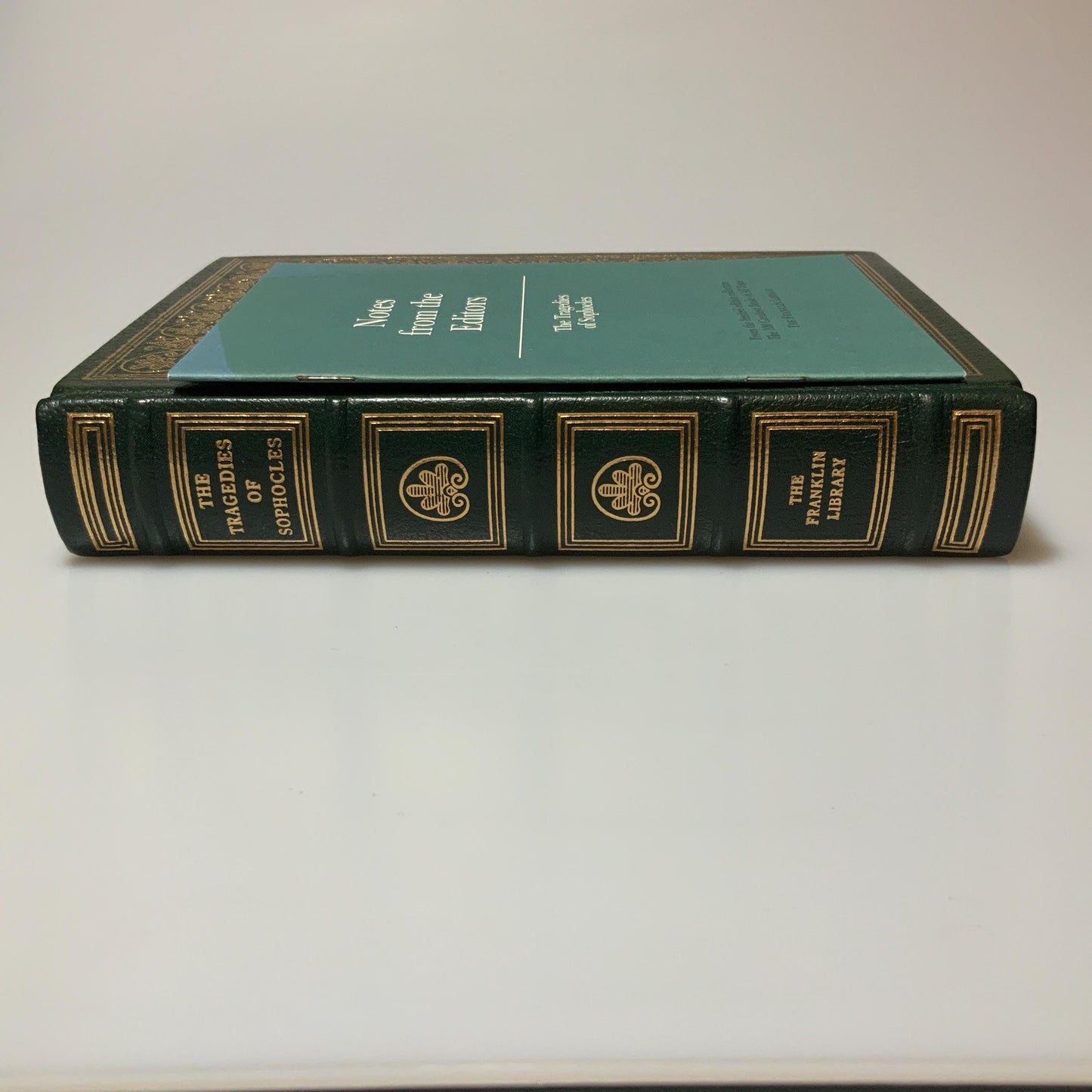 Franklin Mint Library: The Tragedies of Sophocles by Alan E. Cober Limited Edition Genuine Leather MINT condition
