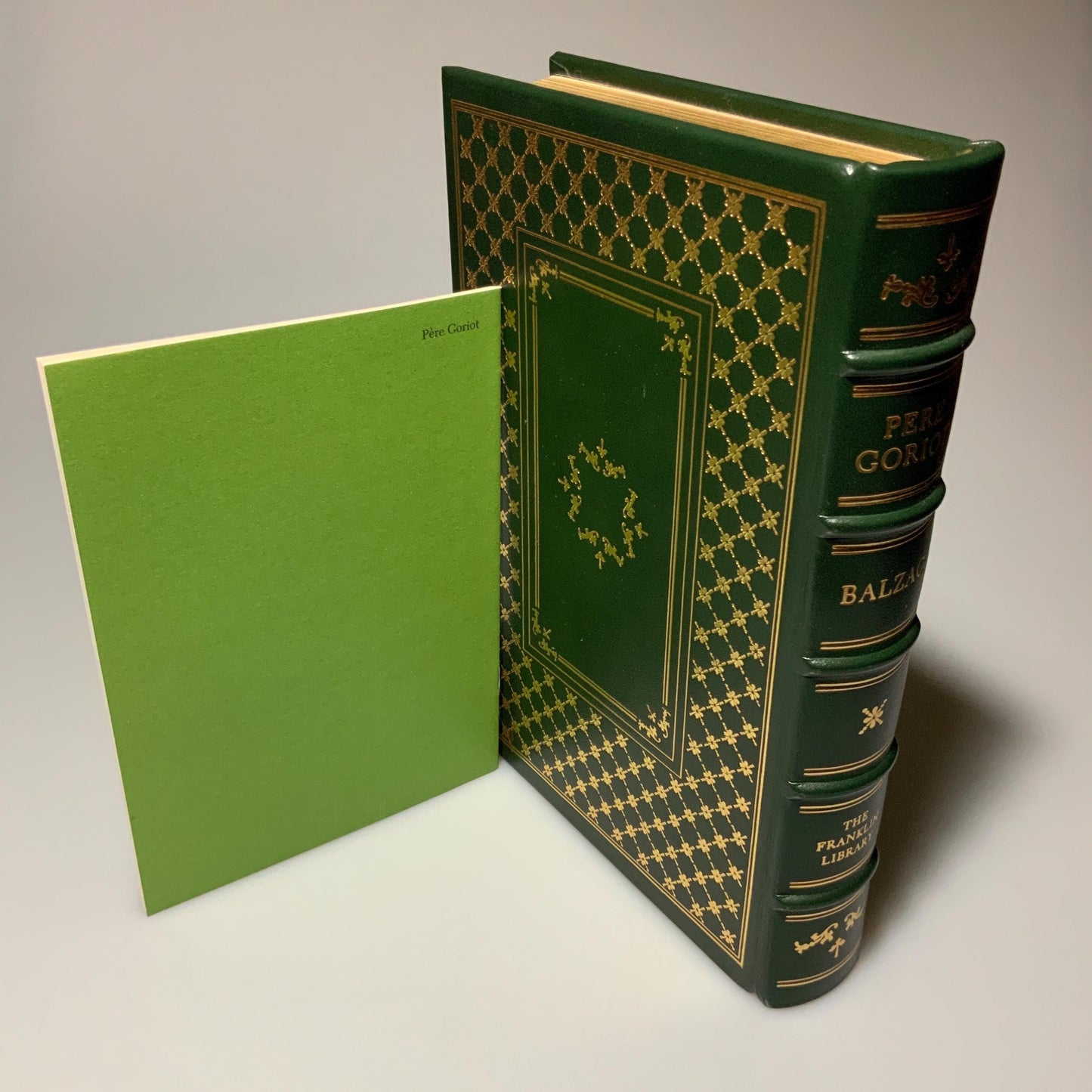 Franklin Mint Library: Pere Goriot by Balzac Limited Edition Genuine Leather MINT condition, 100 Greatest Books