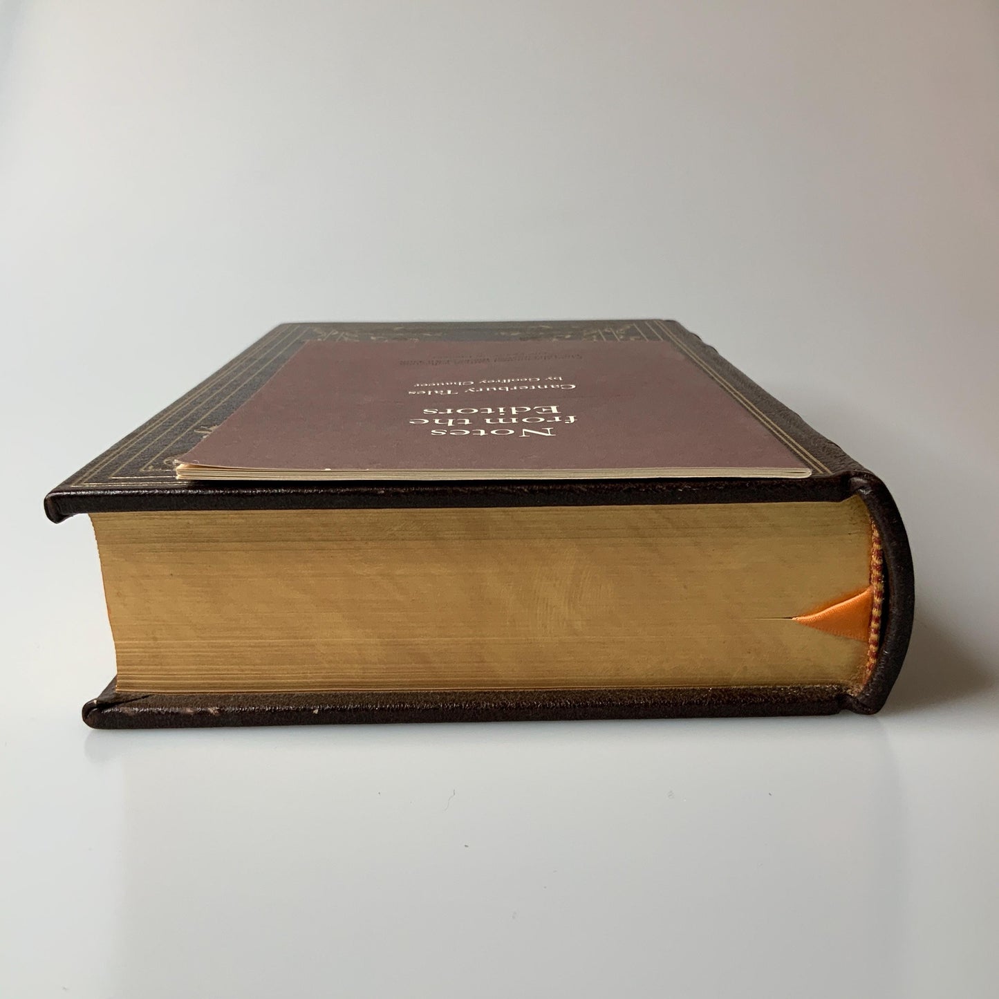 Franklin Mint Library: Canterbury tales by Geoffrey Chaucer Limited Edition Genuine Leather MINT condition, 100 Greatest Books