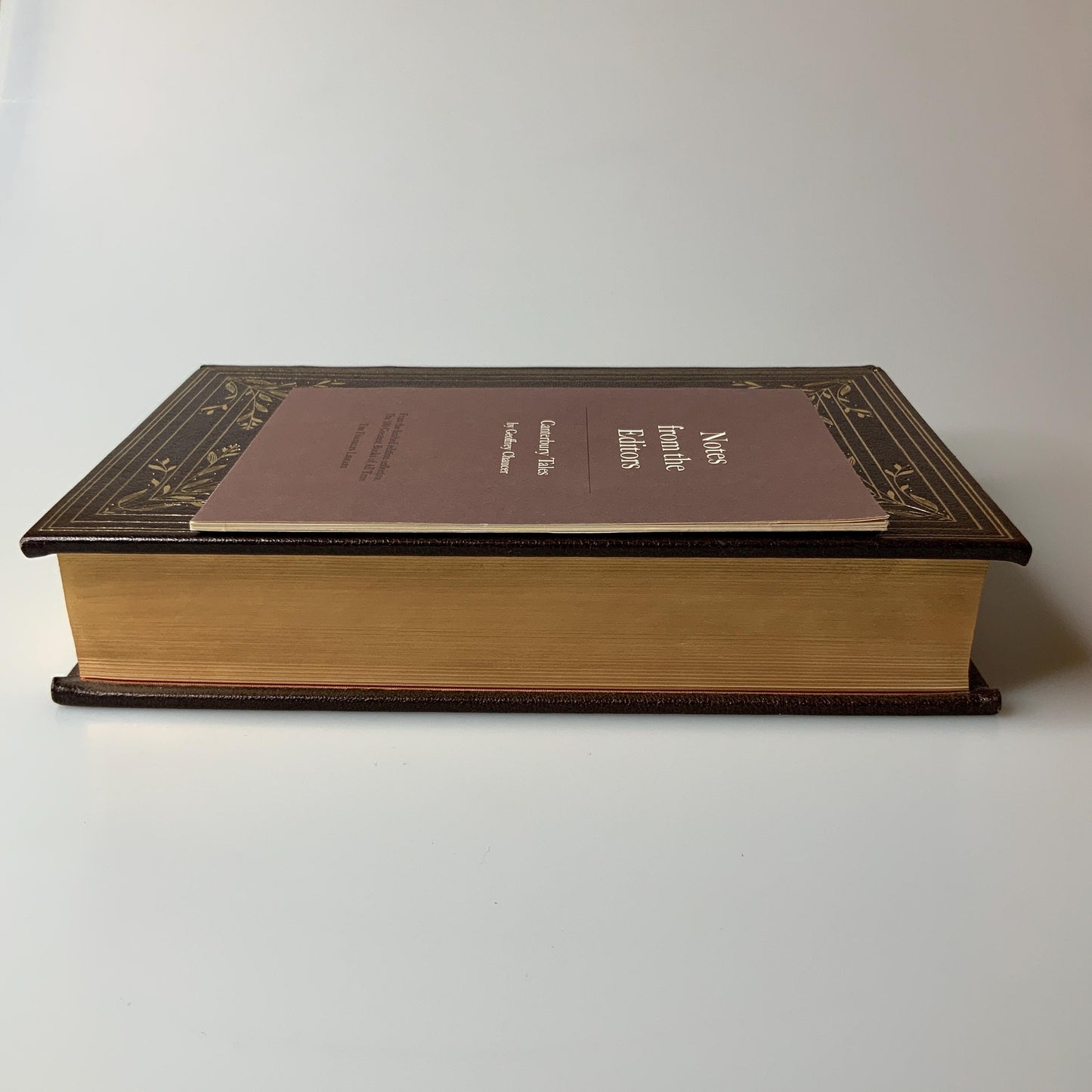 Franklin Mint Library: Canterbury tales by Geoffrey Chaucer Limited Edition Genuine Leather MINT condition, 100 Greatest Books
