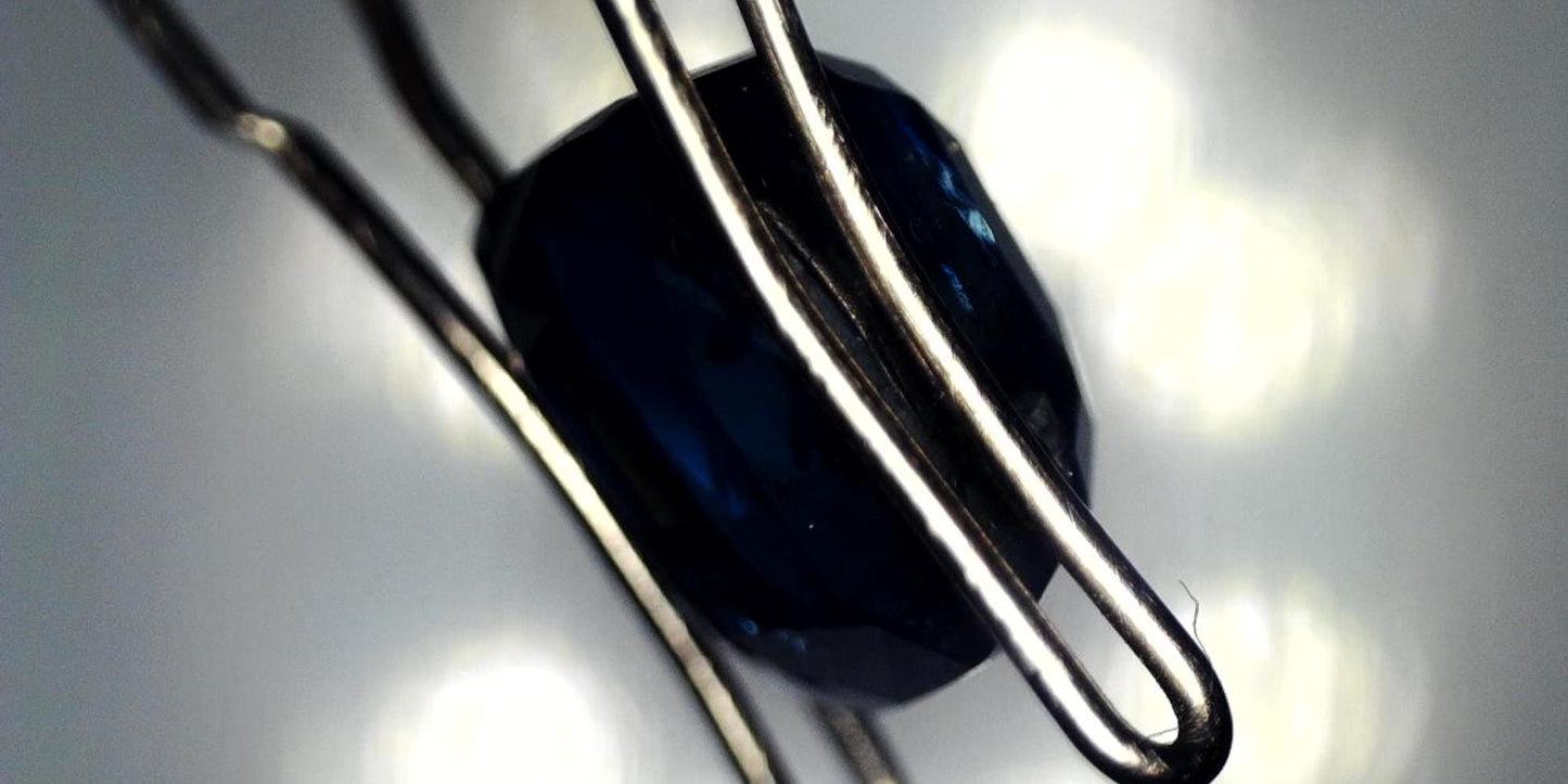 Sapphire GIA-Certified 3.39ct Cushion Heated Transparent Blue Natural Sapphire: GIA Report #5202530945