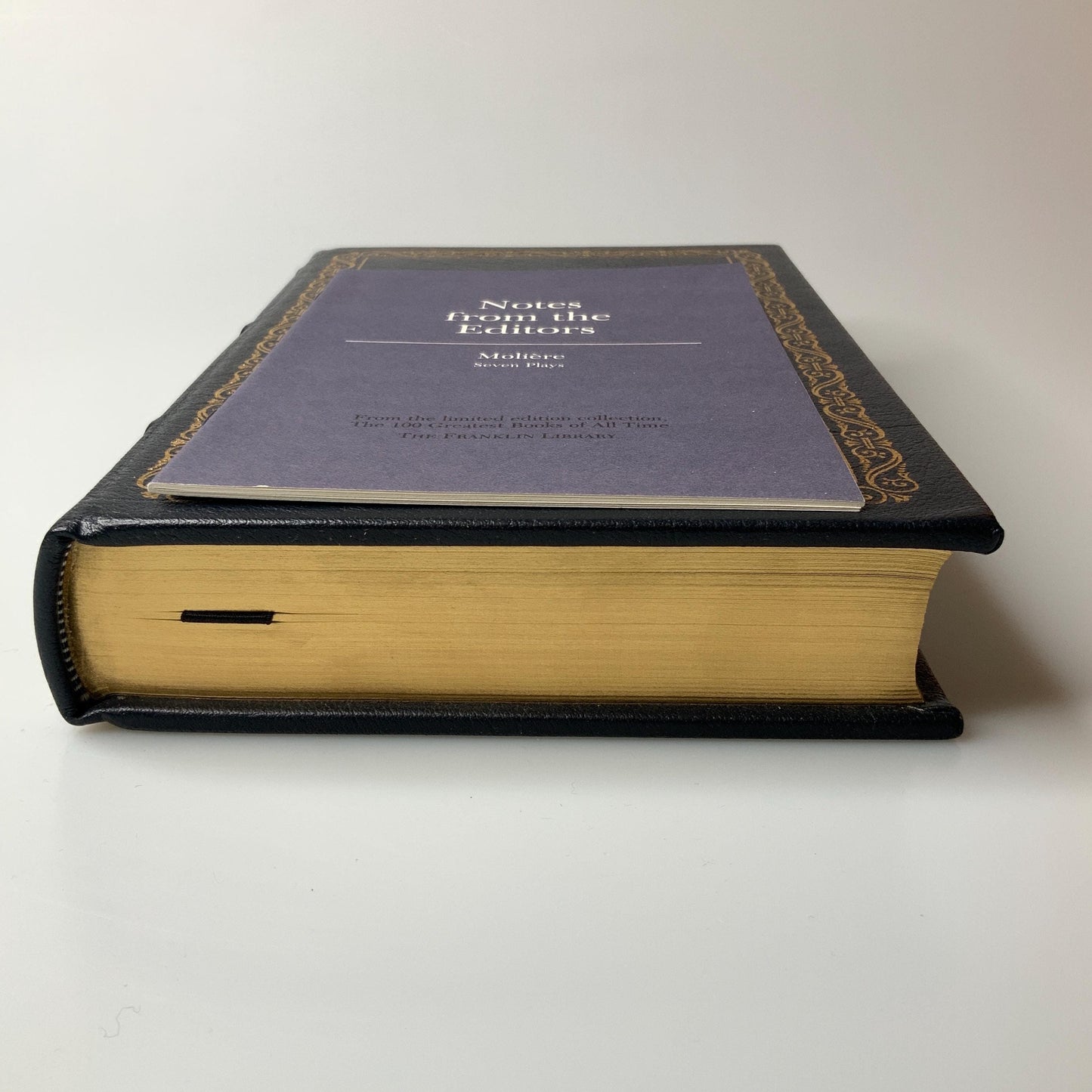 Franklin Mint Library: Seven plays by Moliere Limited Edition Genuine Leather MINT condition, 100 Greatest Books