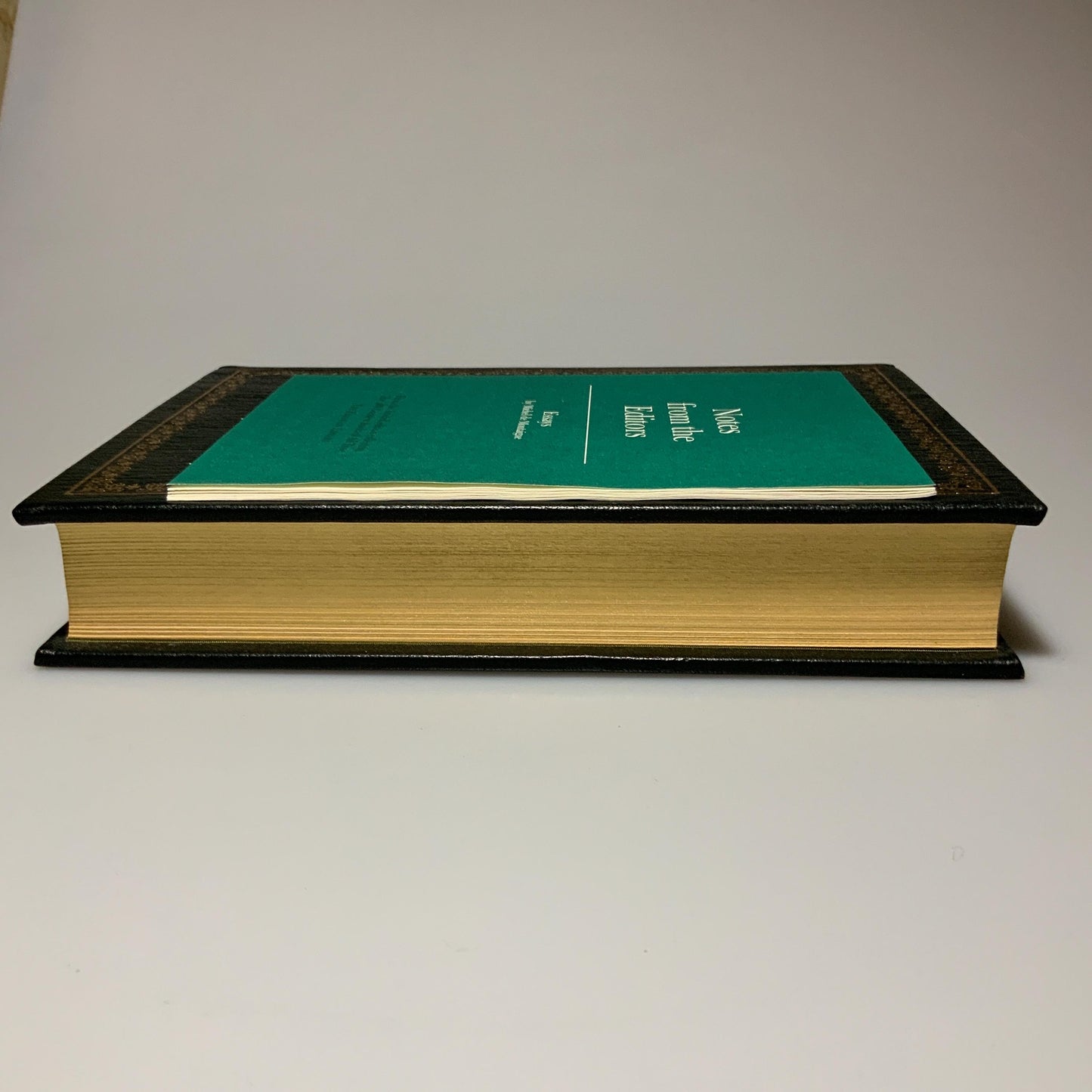 Franklin Mint Library: Essays by Michel de Montagne Limited Edition Genuine Leather MINT condition