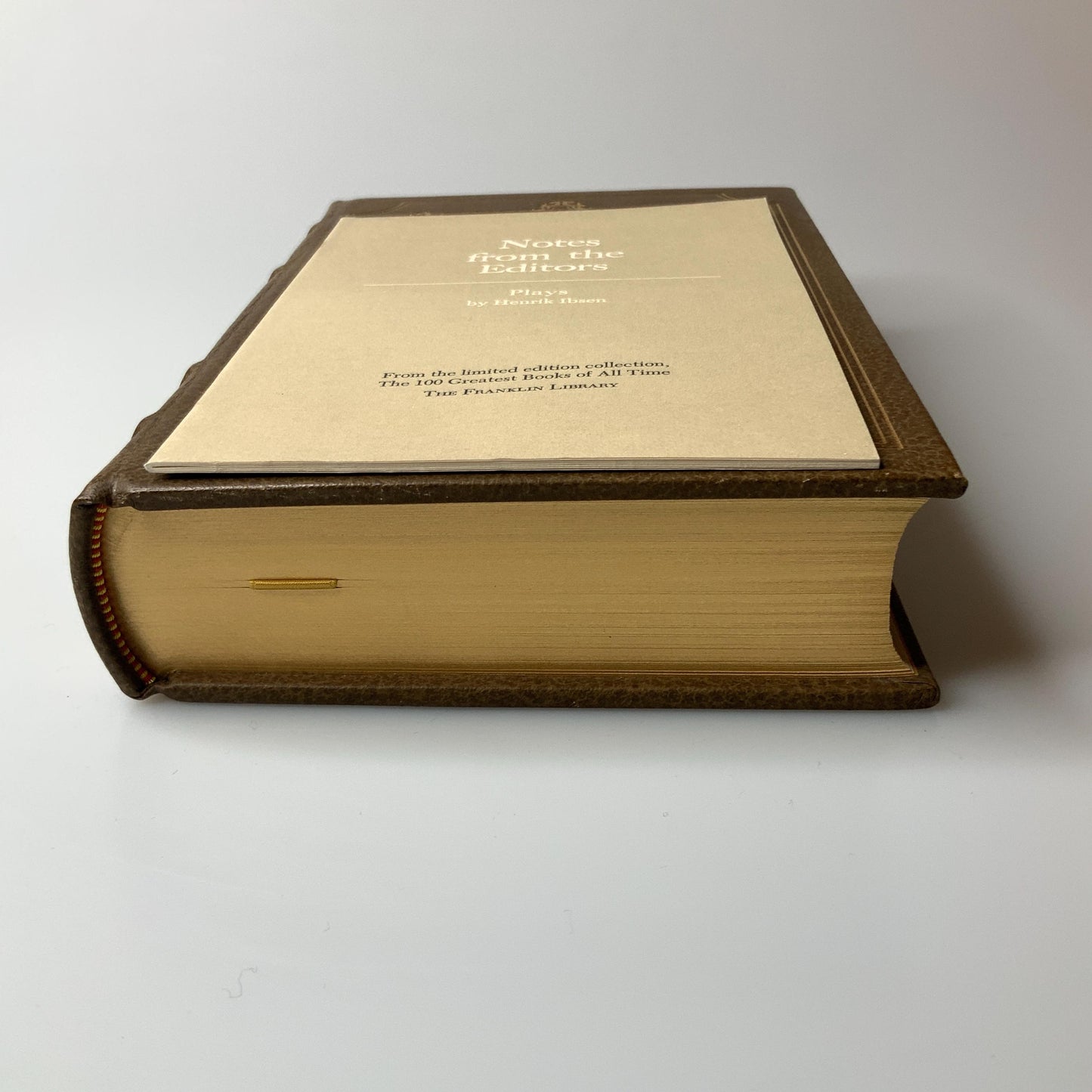 Franklin Mint Library: Plays by Henrik Ibsen Limited Edition Genuine Leather MINT condition