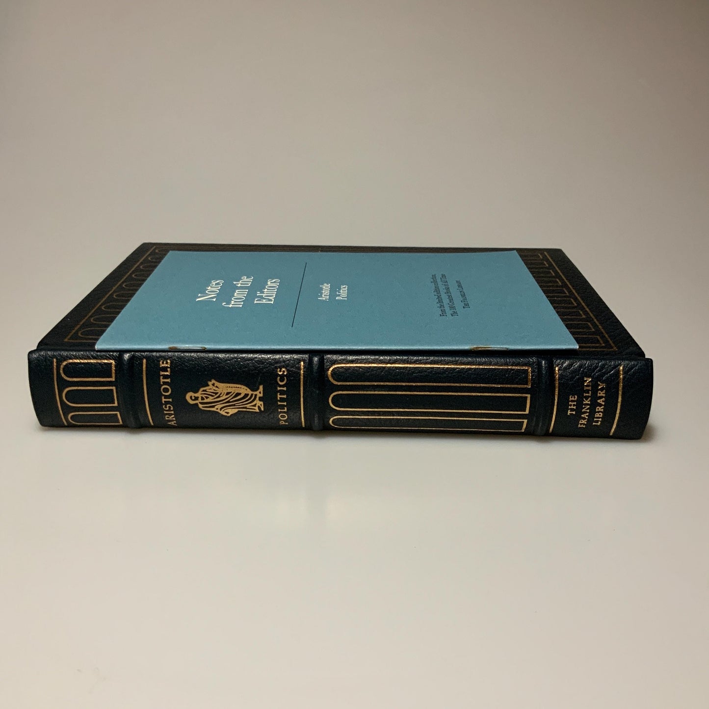 Franklin Mint Library: Politics by Aristotle Limited Edition Genuine Leather MINT condition