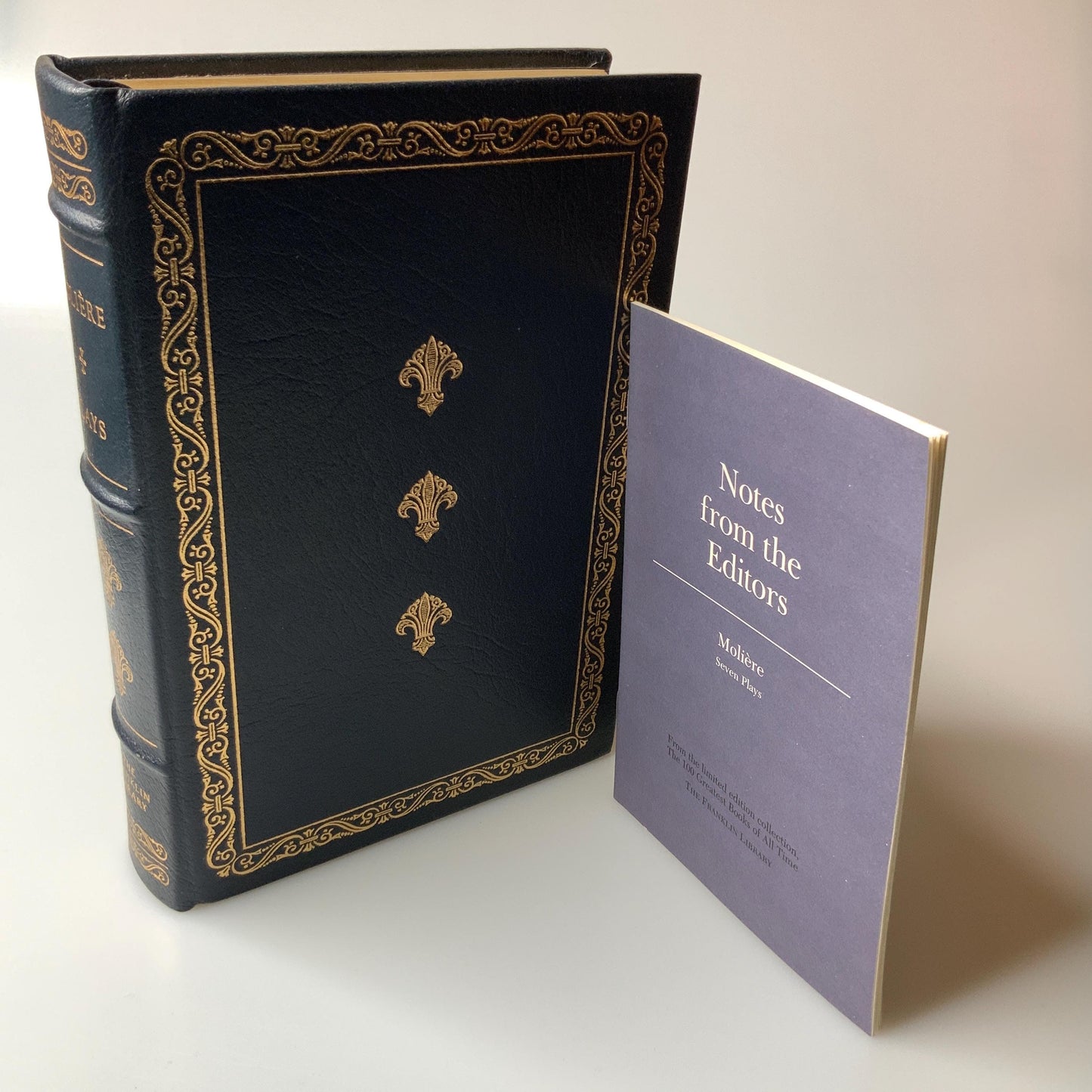 Franklin Mint Library: Seven plays by Moliere Limited Edition Genuine Leather MINT condition, 100 Greatest Books