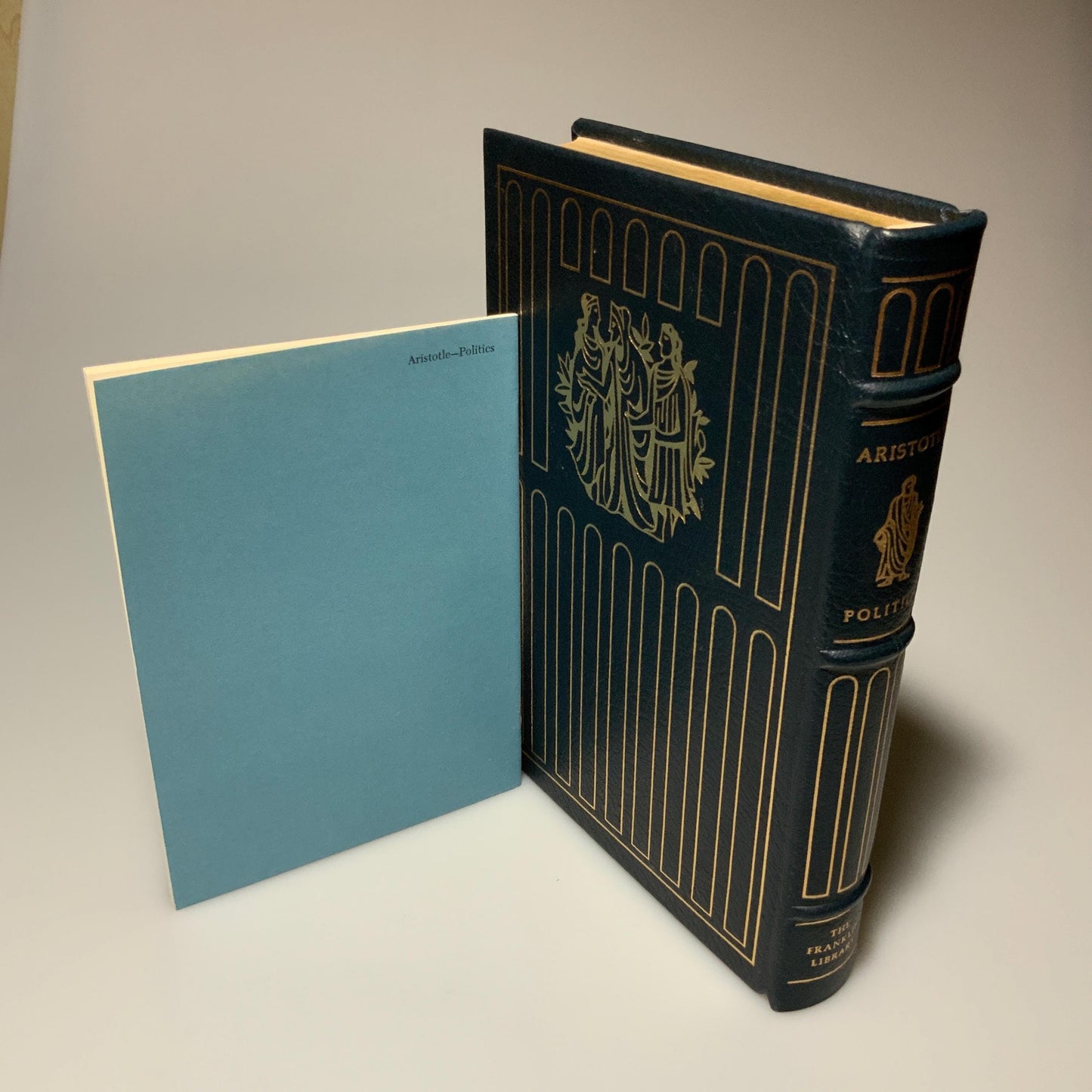 Franklin Mint Library: Politics by Aristotle Limited Edition Genuine Leather MINT condition