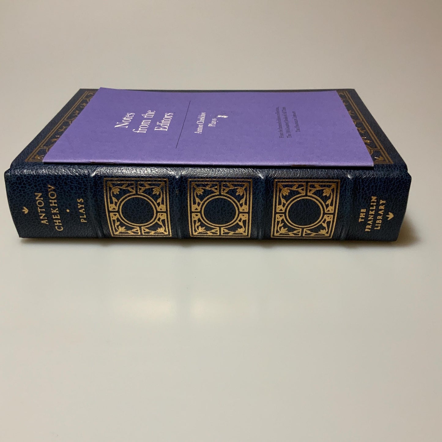 Franklin Mint Library: Plays by Anton Chekhov Limited Edition Genuine Leather MINT condition, 100 Greatest Books