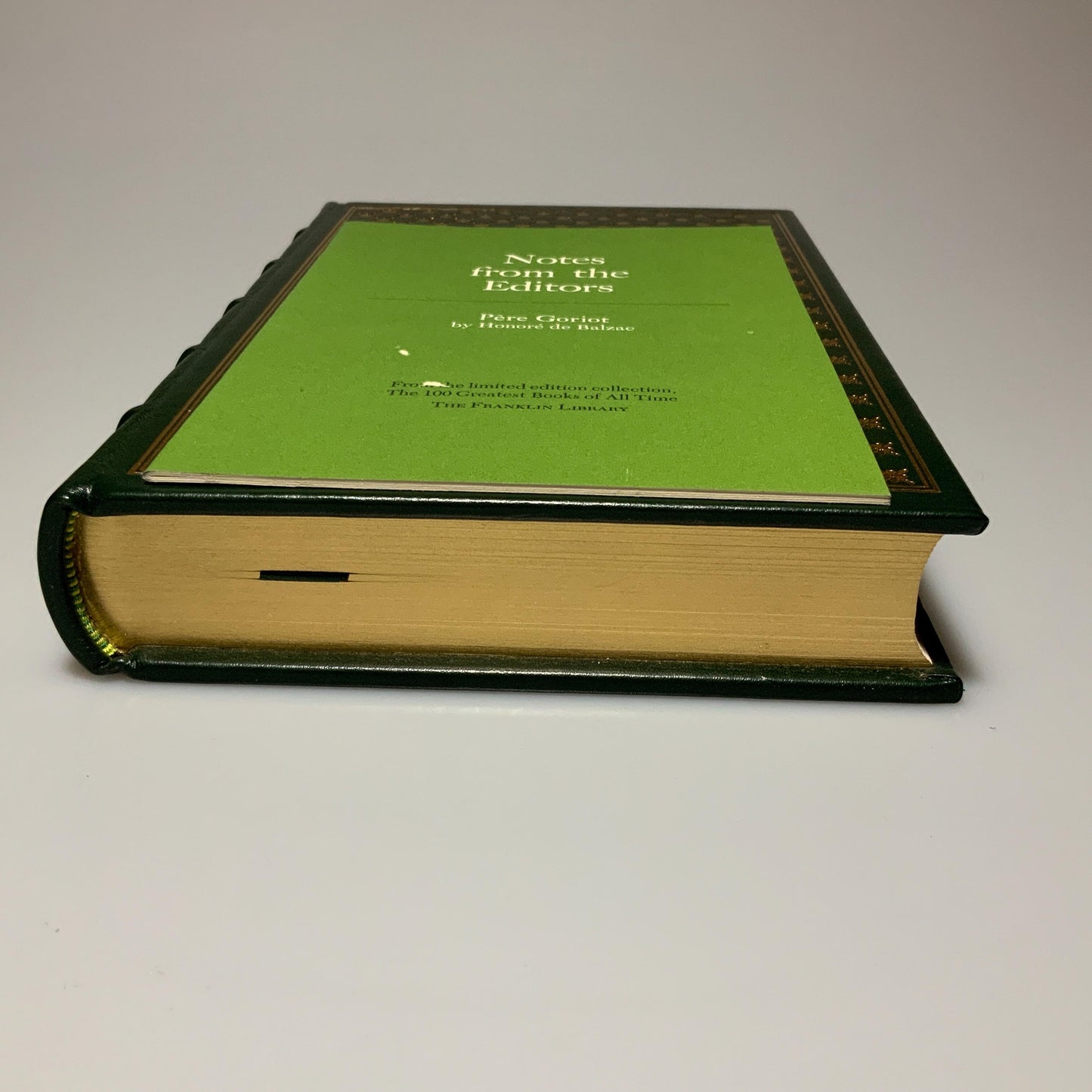 Franklin Mint Library: Pere Goriot by Balzac Limited Edition Genuine Leather MINT condition, 100 Greatest Books