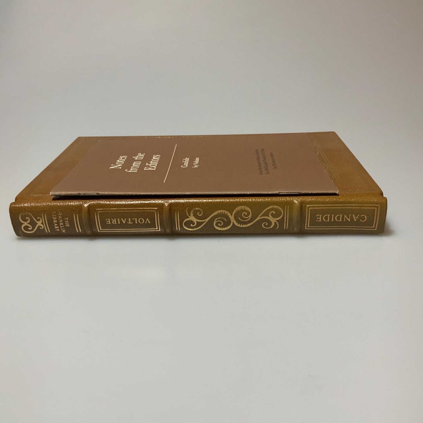 Franklin Mint Library: Candide by François Marie Arouet de Voltaire Limited Edition Genuine Leather MINT condition