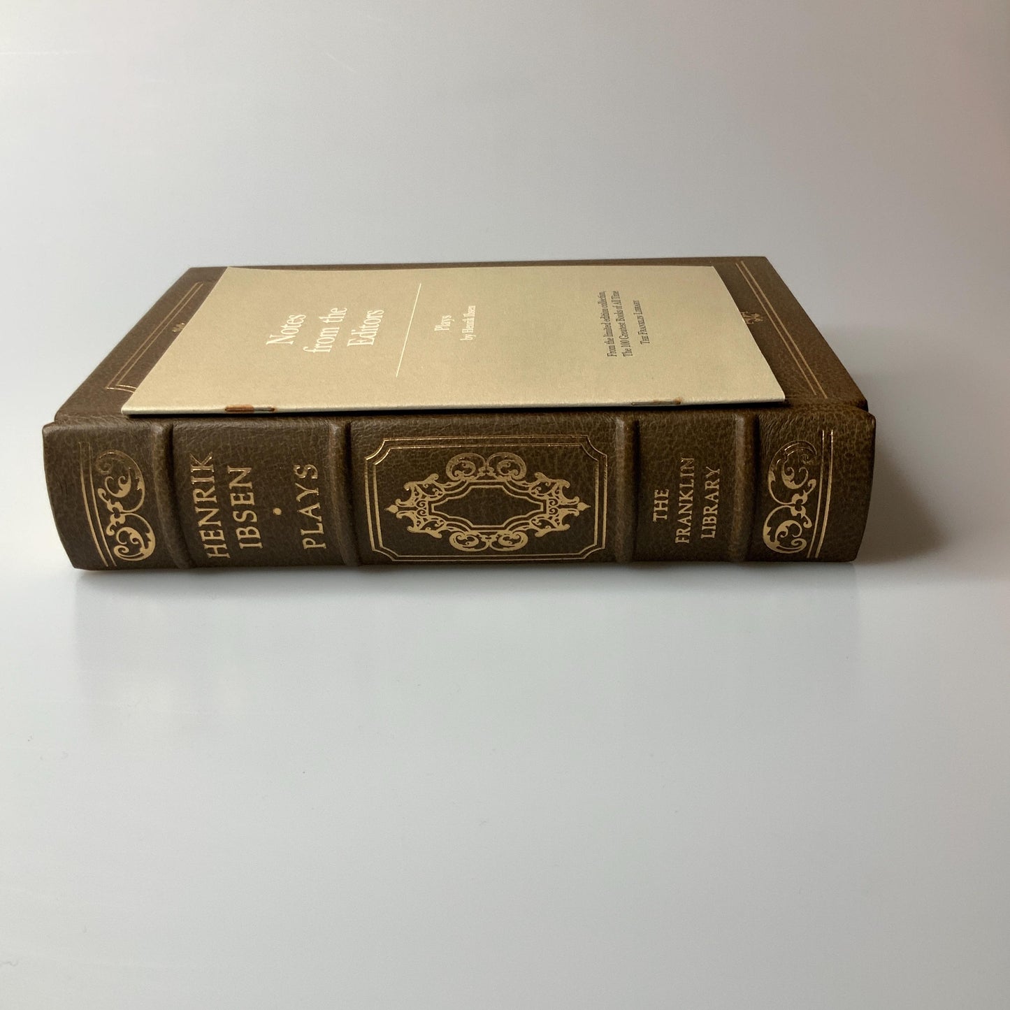 Franklin Mint Library: Plays by Henrik Ibsen Limited Edition Genuine Leather MINT condition