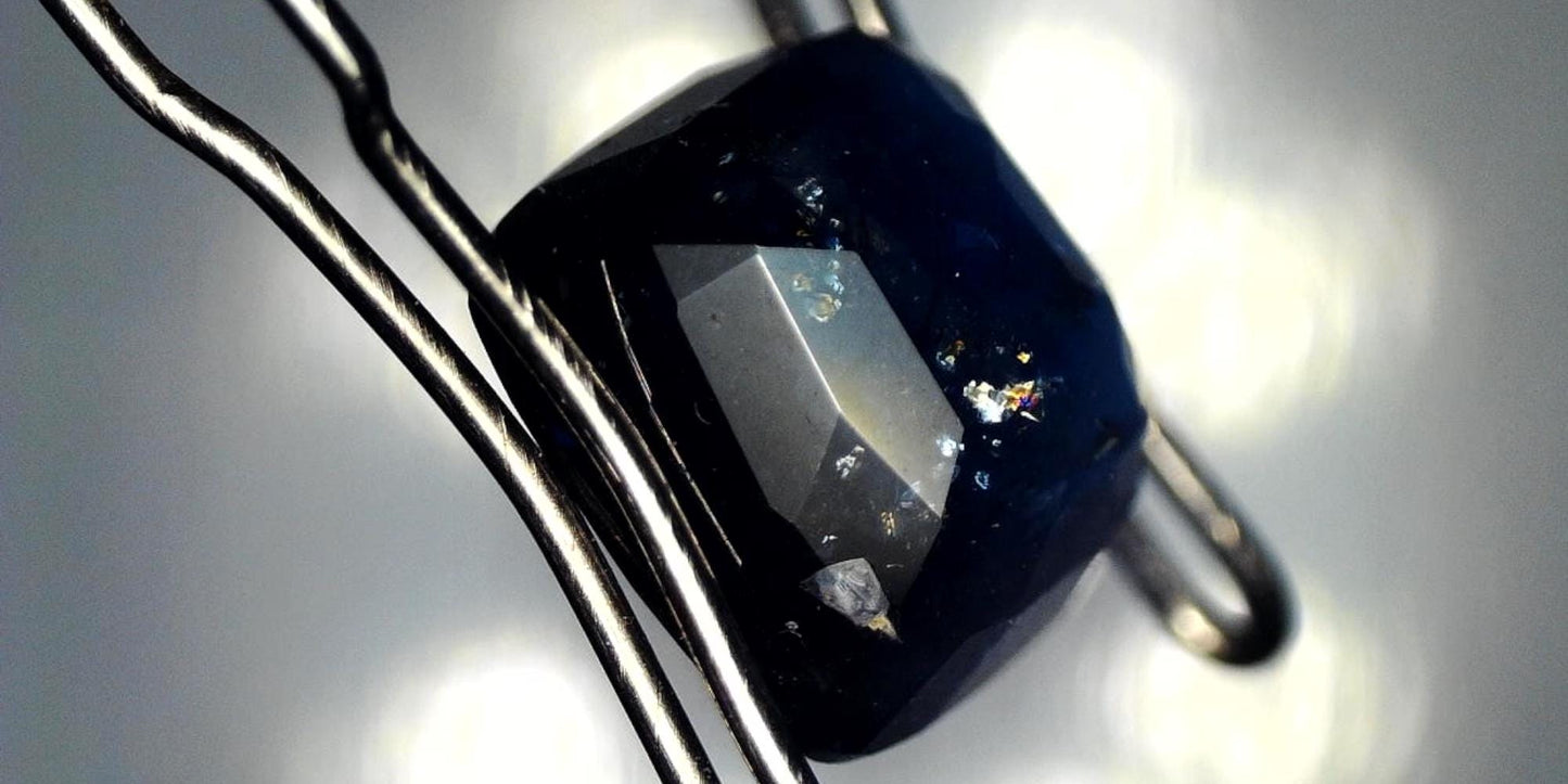 Sapphire GIA-Certified 3.39ct Cushion Heated Transparent Blue Natural Sapphire: GIA Report #5202530945