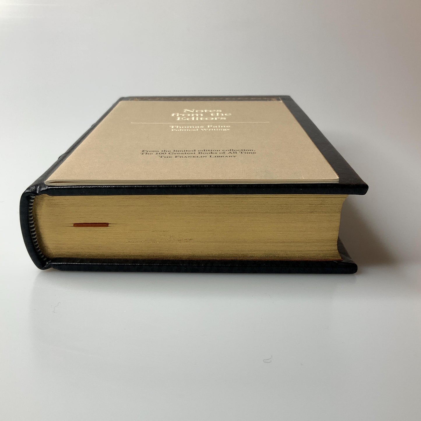 Franklin Mint Library: Political Writings by Thomas Paine Limited Edition Genuine Leather MINT condition, 100 Greatest Books
