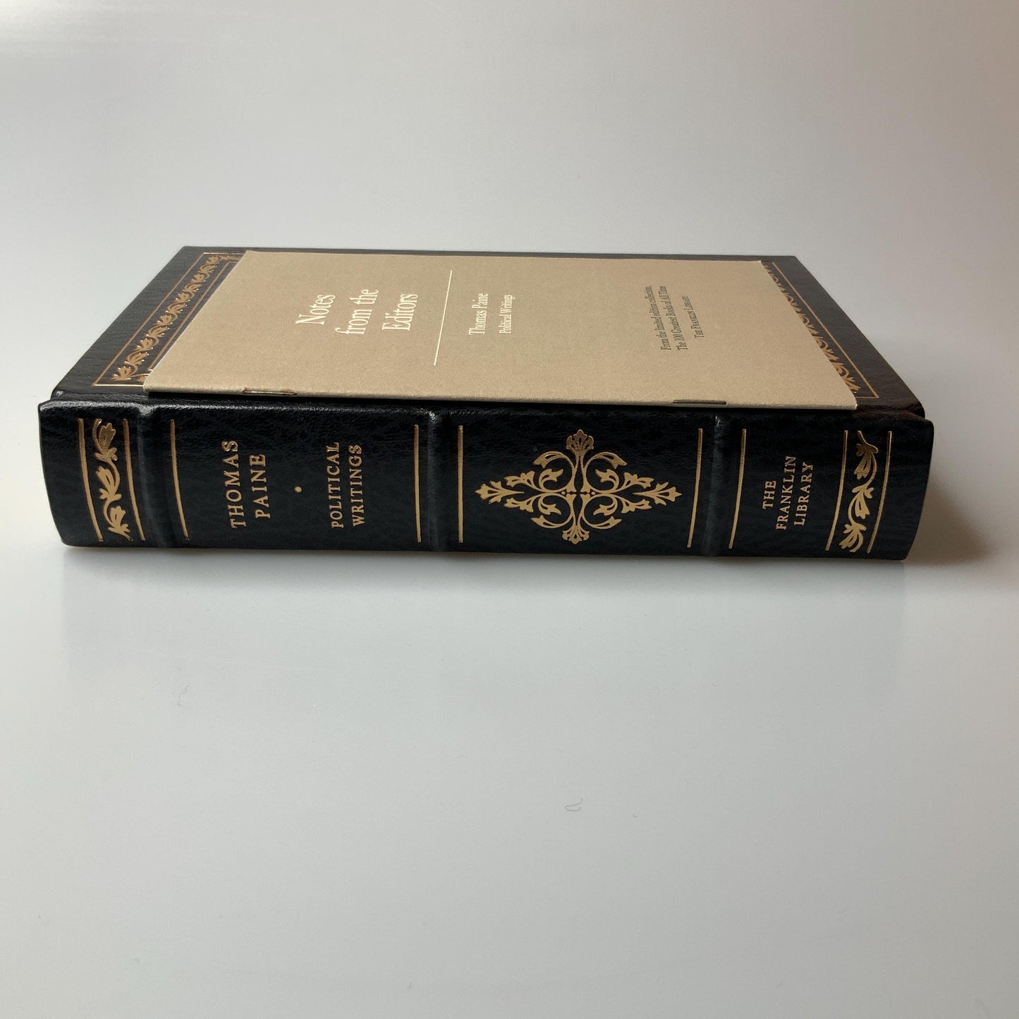 Franklin Mint Library: Political Writings by Thomas Paine Limited Edition Genuine Leather MINT condition, 100 Greatest Books