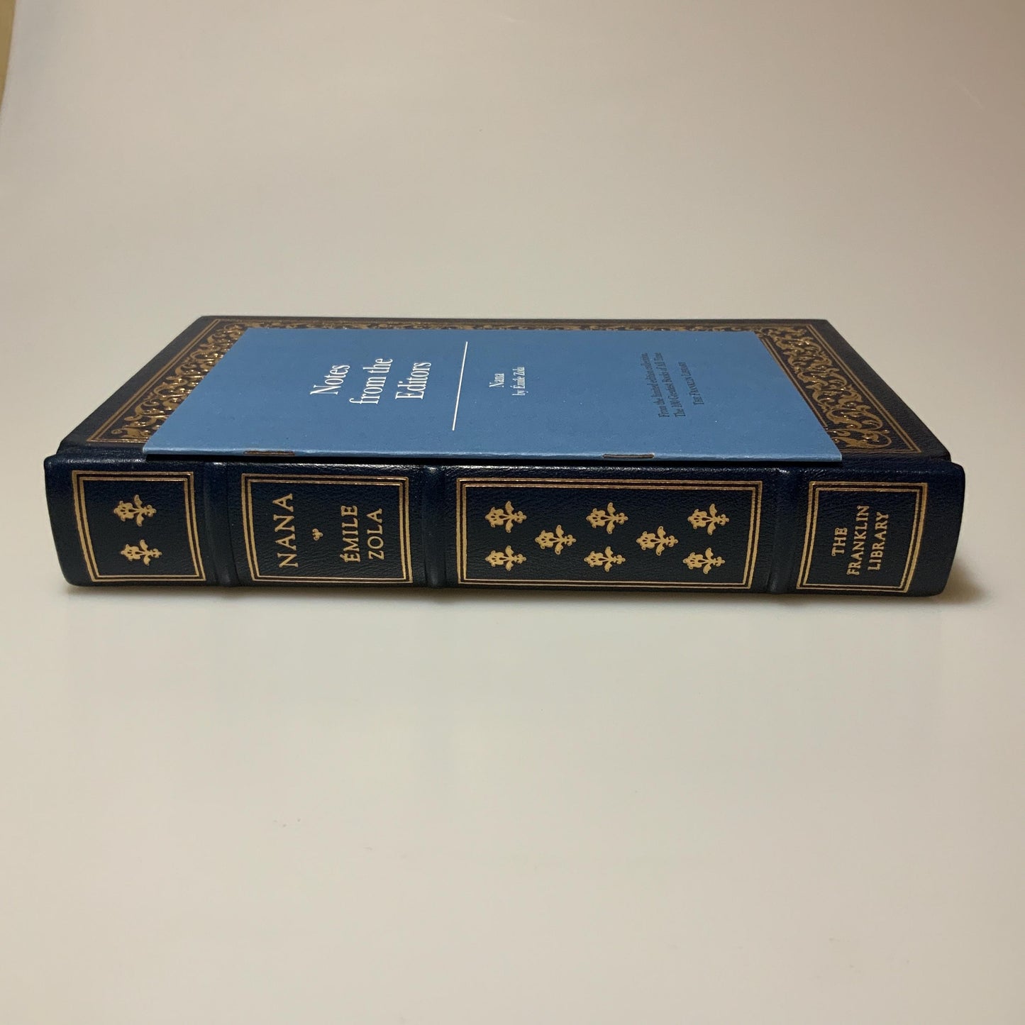 Franklin Mint Library:Nana by Emile Zola Limited Edition Genuine Leather MINT condition
