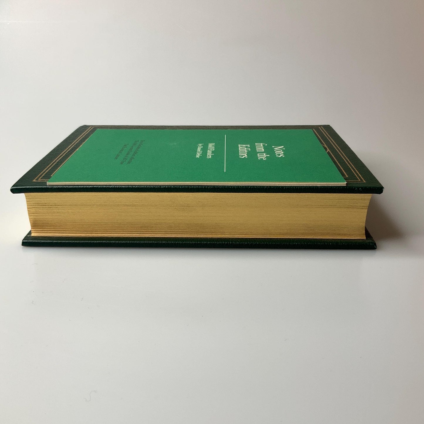 Franklin Mint Library:Moll Flanders by Daniel Defoe Limited Edition Genuine Leather MINT condition, 100 Greatest Books