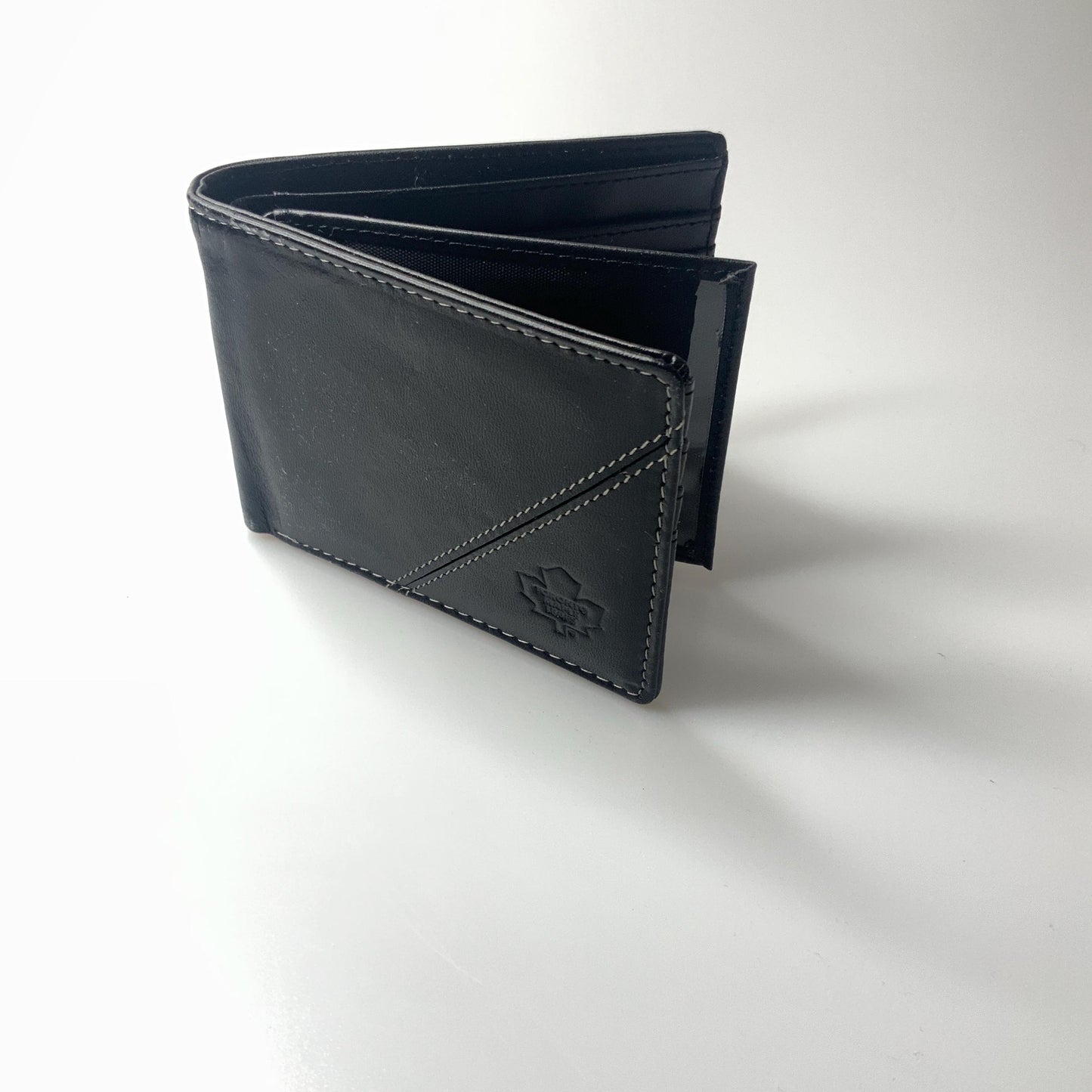 Licensed NHL Team Leather Wallet: Toronto Maple Leafs. Free Ship Canada and US
