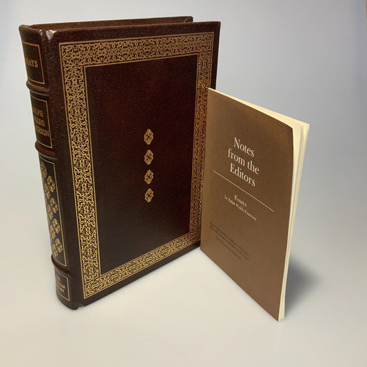 Franklin Mint Library: Essays by Ralph Waldo Emerson Limited Edition Genuine Leather MINT condition