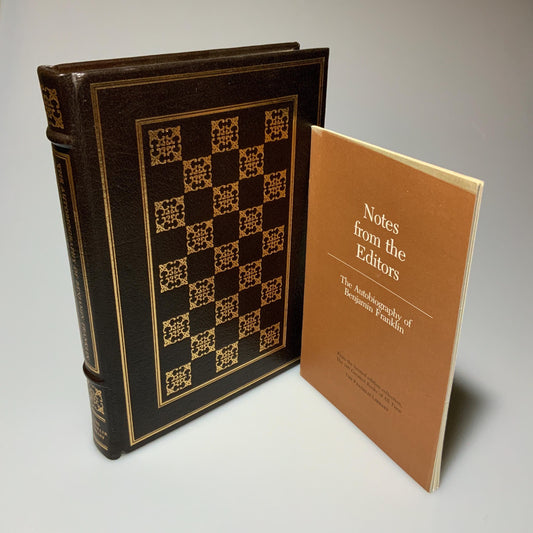 Franklin Mint Library: The Autobiography of Benjamin Franklin Limited Edition Genuine Leather MINT condition, 100 Greatest Books