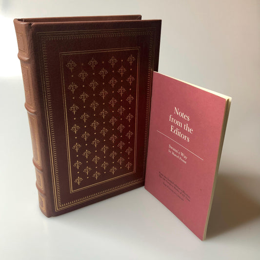 Franklin Mint Library: Swann’s Way by Marcel Proust Limited Edition Genuine Leather MINT condition, 100 Greatest Books