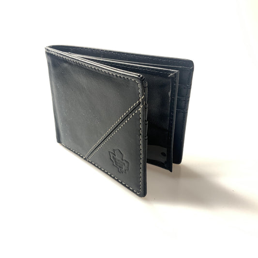 Licensed NHL Team Leather Wallet: Toronto Maple Leafs. Free Ship Canada and US